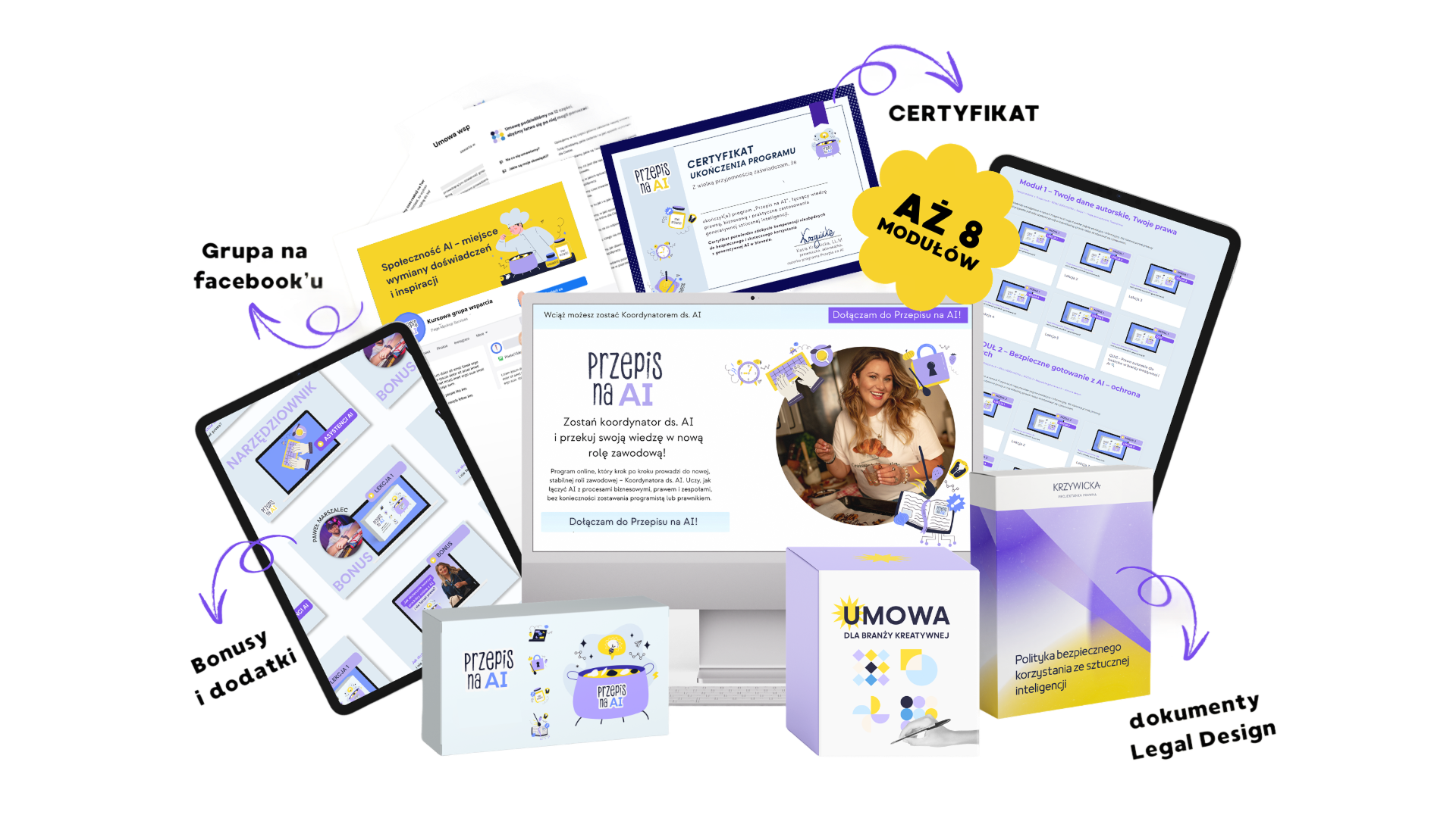 Mockup programu Przepis na AI